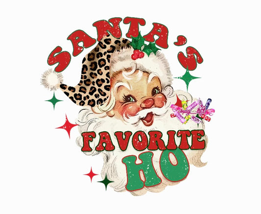 UV DTF Santa's Favorite HO