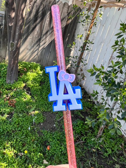 LA HK Bow Straw Topper (standard size 8")