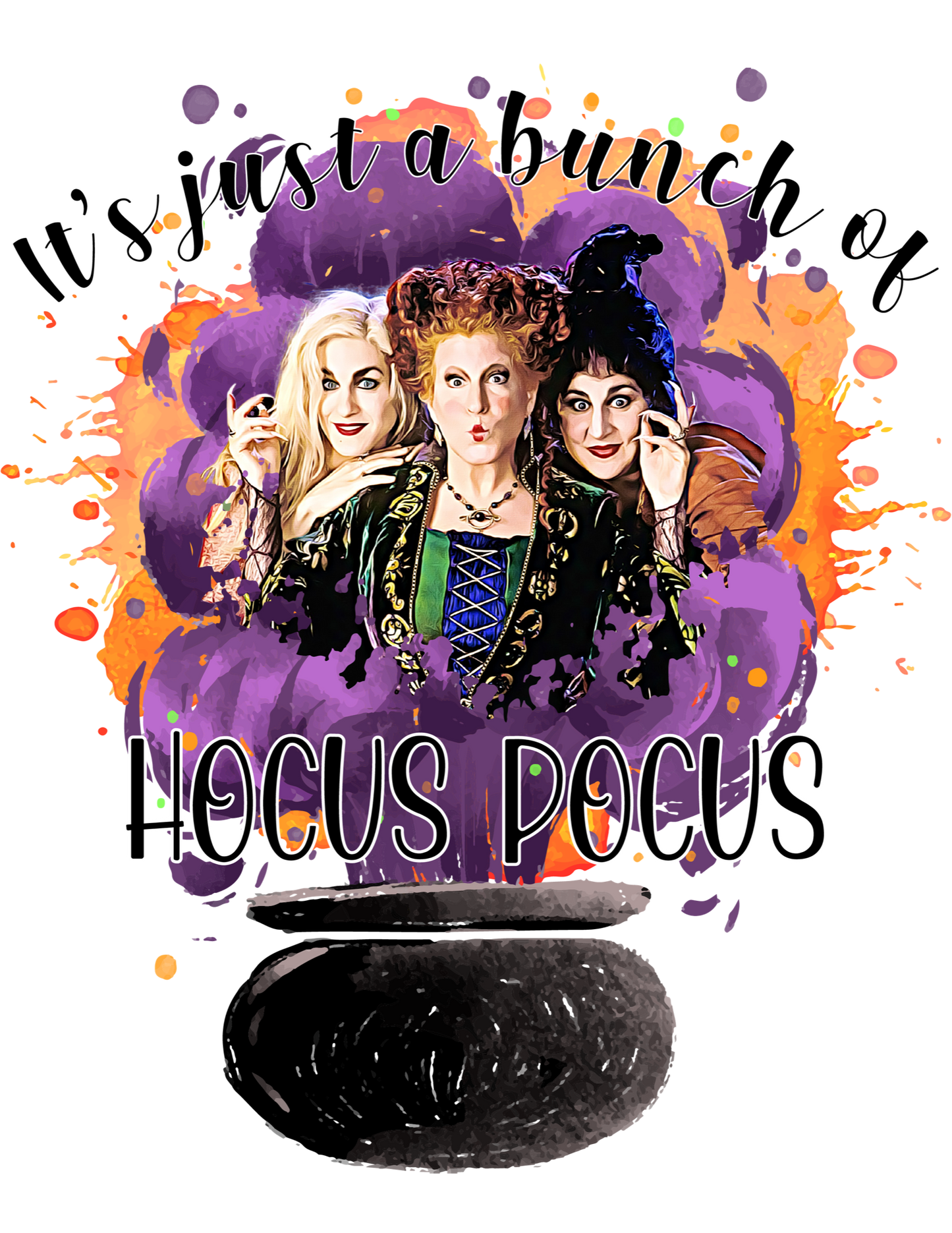 UV DTF It's Just a Bunch of Hocus Pocus Decal