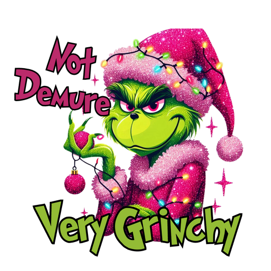 UV DTF Decal - Demure Grinch